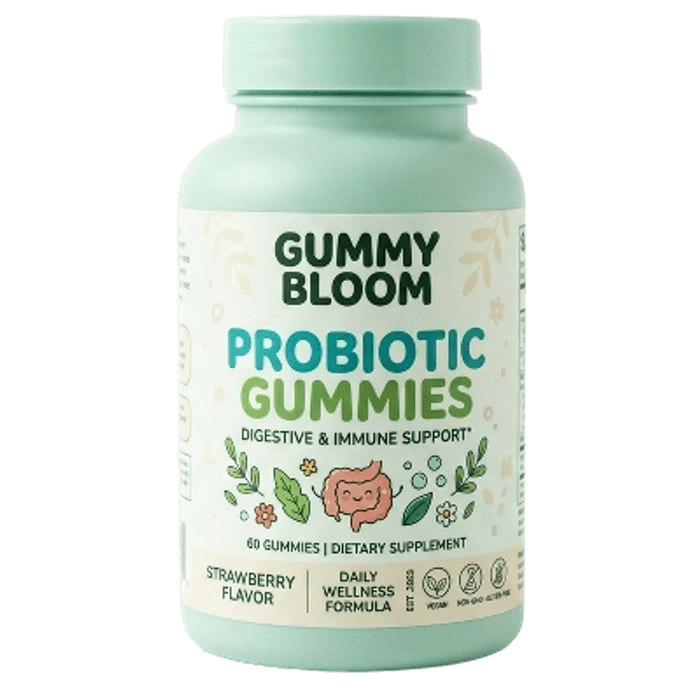Gummy Bloom Gummies Probiotiques Flore Intestinale & Immunité Fraise - seconde vue